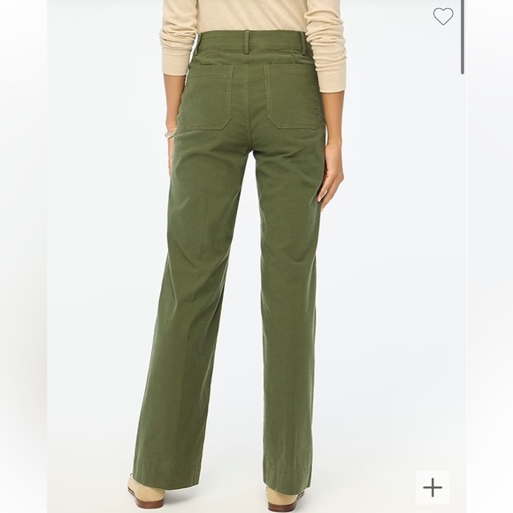 J. Crew High-rise patch-pocket wide-leg pant - Picture 3 of 6